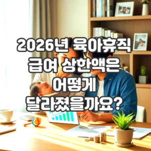 글의 2026년 육아휴직 급여 상한액은 어떻게 달라졌을까요? 이미지