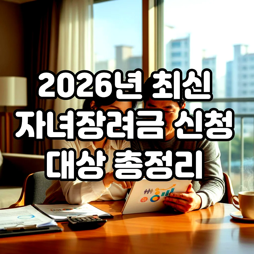 글의 2026년 최신 자녀장려금 신청 대상 총정리 이미지
