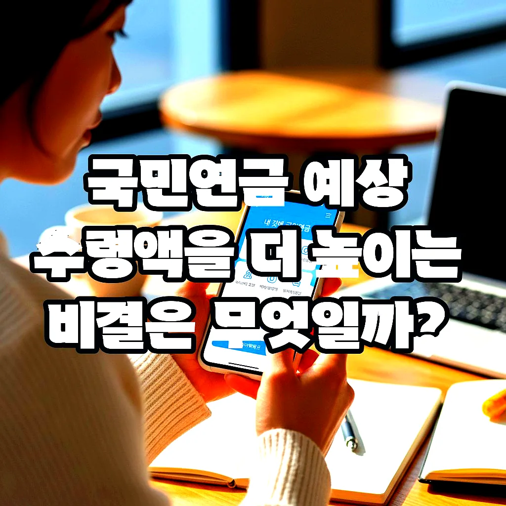 글의 국민연금 예상 수령액을 더 높이는 비결은 무엇일까? 이미지