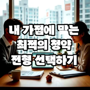 글의 내 가점에 맞는 최적의 청약 전형 선택하기 이미지