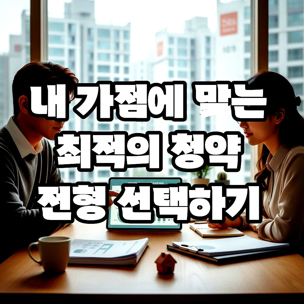 글의 내 가점에 맞는 최적의 청약 전형 선택하기 이미지