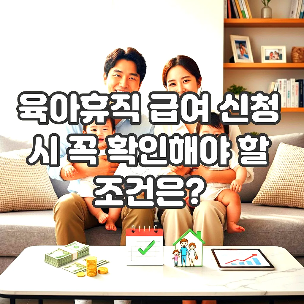 글의 육아휴직 급여 신청 시 꼭 확인해야 할 조건은? 이미지