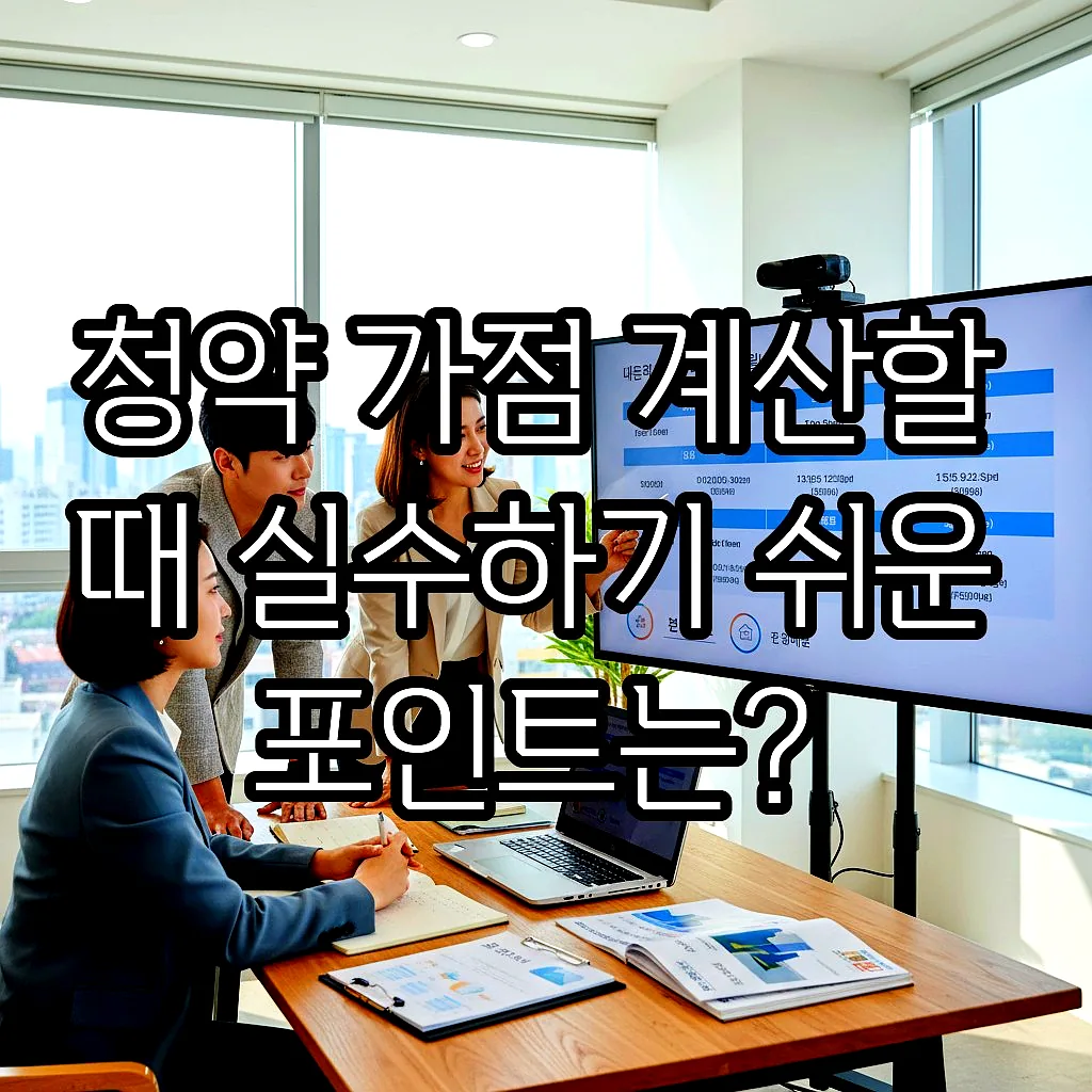 글의 청약 가점 계산할 때 실수하기 쉬운 포인트는? 이미지