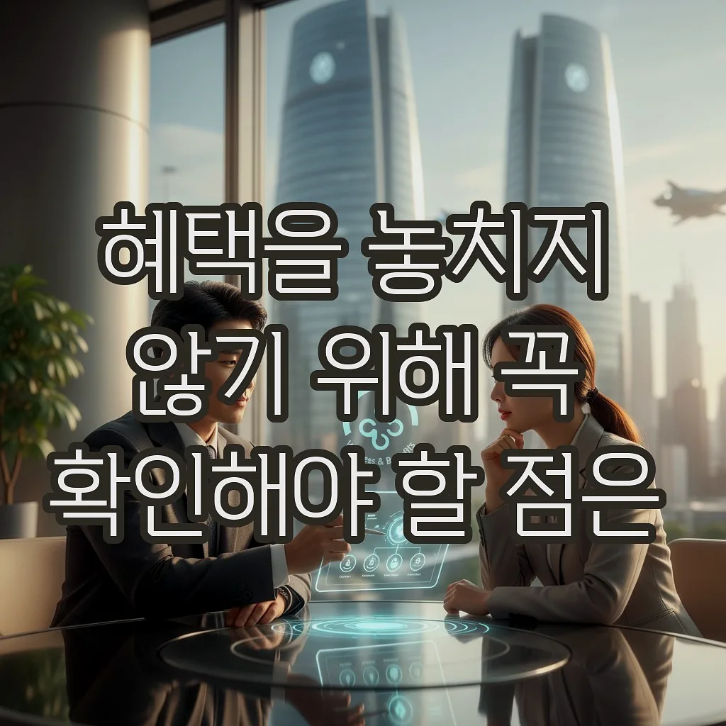 글의 혜택을 놓치지 않기 위해 꼭 확인해야 할 점은 이미지